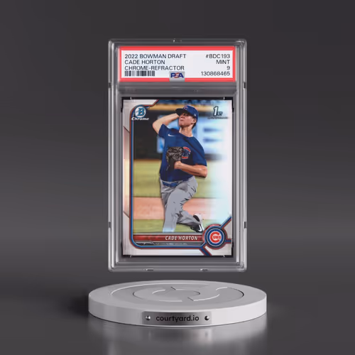 2022 Bowman Draft #BDC193 Cade Horton - Chrome-Refractor (PSA 9 MINT)