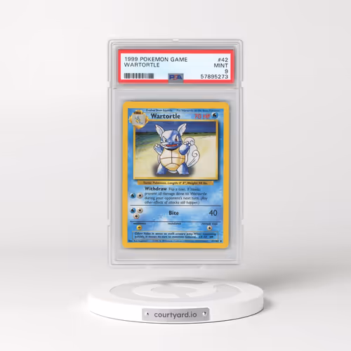 1999 Pokémon Game #42 Wartortle (PSA 9 MINT)