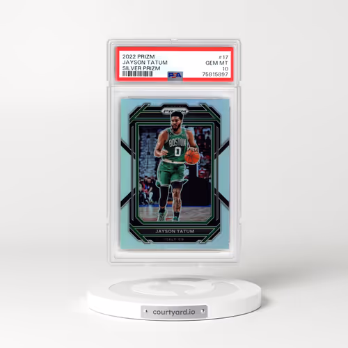 2022 Panini Prizm #17 Jayson Tatum - Silver Prizm (PSA 10 GEM MINT)