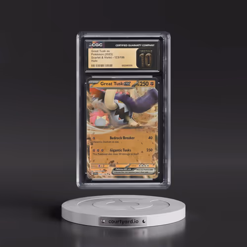 2023 Scarlet & Violet #123/198 Great Tusk ex - Holo (CGC 10 PRISTINE)