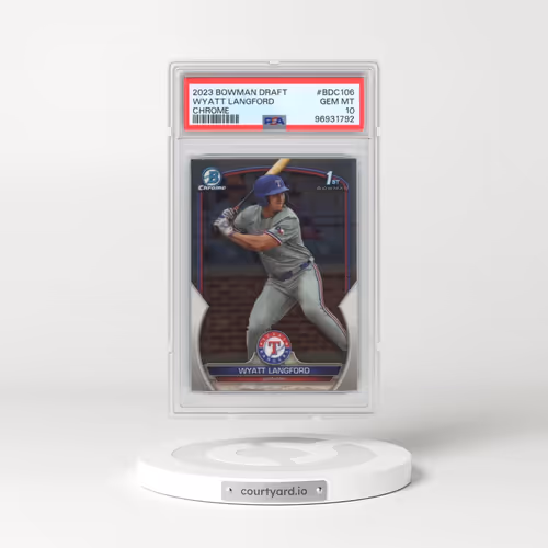 2023 Bowman Draft #BDC106 Wyatt Langford - Chrome (PSA 10 GEM MINT)