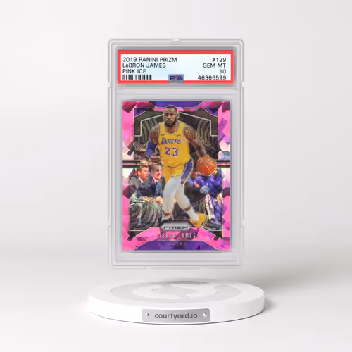 2019 Panini Prizm #129 LeBron James - Pink Ice (PSA 10 GEM MINT)