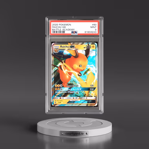 2020 Pokémon Battle Academy #60 Raichu GX - Holo (PSA 9 MINT)