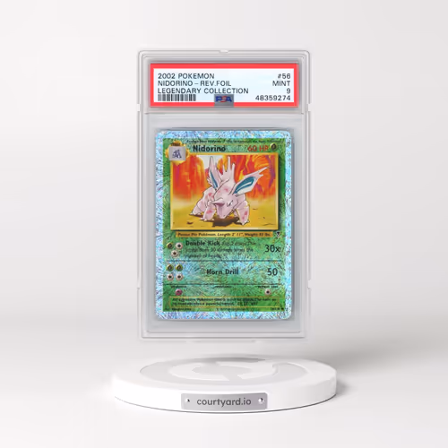 2002 Pokémon Legendary Collection #56 Nidorino - Reverse Foil (PSA 9 MINT)