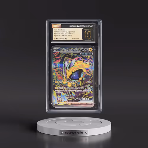2024 High Class Pack: Terastal Fest ex - sv8a #210/187 Iron Hands ex - Special Art Rare Holo (CGC 10