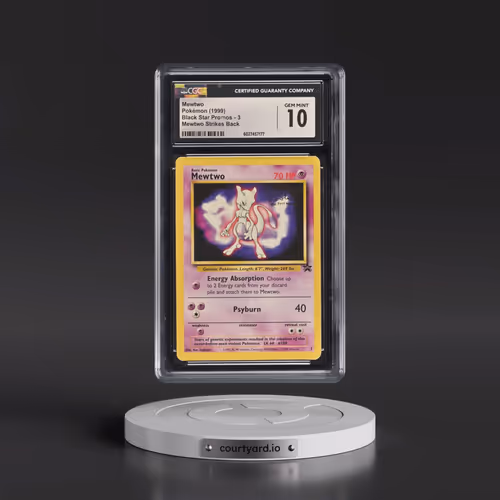 1999 Black Star Promos #3 Mewtwo - Mewtwo Strikes Back (CGC 10 GEM MINT)