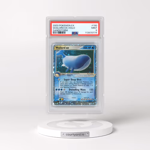 2003 Pokémon EX Sandstorm #100 Wailord EX - Holo Holo (PSA 9 MINT)