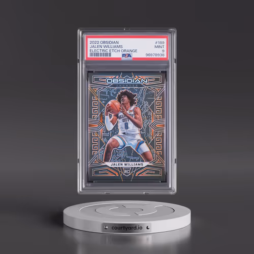 2022 Panini Obsidian #189 Jalen Williams - Electric Etch Orange (PSA 9 MINT)