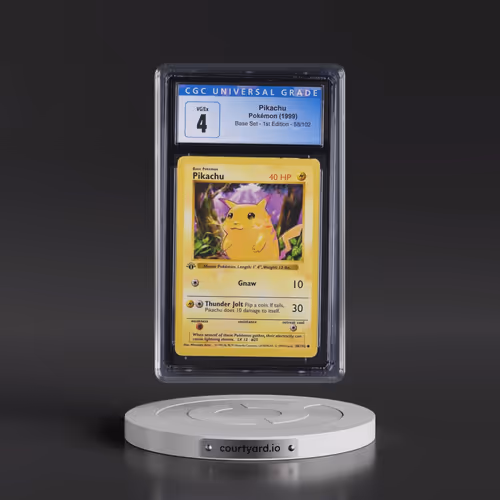 1999 Base Set #58/102 Pikachu - 1st Edition 1st Edition Yellow Cheeks (CGC 4 VG-EX)