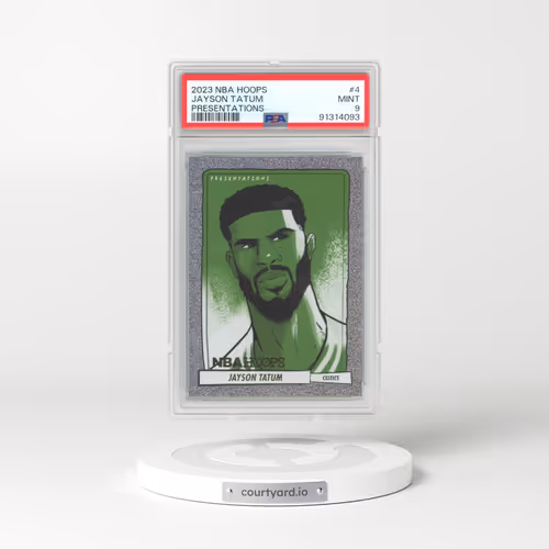 2023 Panini NBA Hoops Presentations #4 Jayson Tatum (PSA 9 MINT)