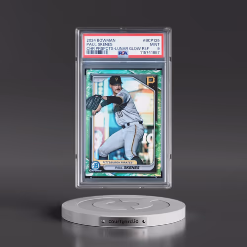 2024 Bowman Chrome Prospects #BCP125 Paul Skenes - Lunar Glow Refractor (PSA 9 MINT)