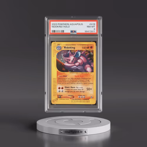 2003 Pokémon Aquapolis #H18 Nidoking - Holo (PSA 8 NM-MT)