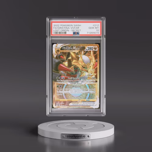 2022 Pokémon Sword & Shield Lost Origin #212 Giratina Vstar - Full Art Secret (PSA 10 GEM MINT)