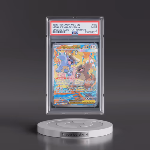 2025 Pokémon Meg EN-Mega Evolution #182 Mega Kangaskhan EX - Holo Special Illustration Rare (PSA 9 M