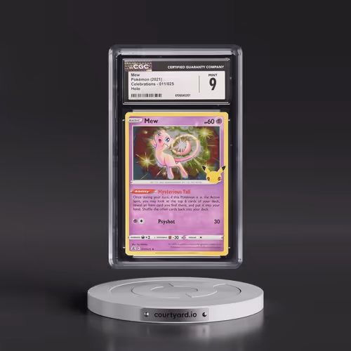 2021 Celebrations #011/025 Mew - Holo (CGC 9 MINT)