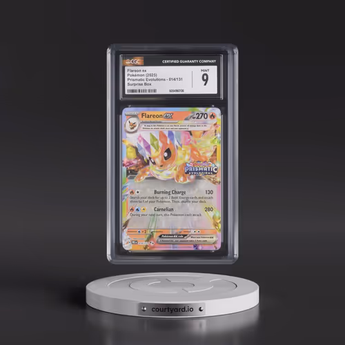 2025 Pokémon Pre EN-Prismatic Evolutions #014 Flareon EX - Holo Surprise Box Exclusive (CGC 9 MINT)
