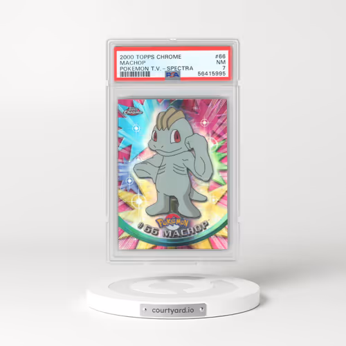 2000 Topps Chrome Pokémon T.V. #66 Machop - Spectra (PSA 7 NM)