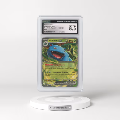 2023 Scarlet & Violet 151 - MEW EN #003/165 Venusaur ex (CGC 8.5 NM-MT+)