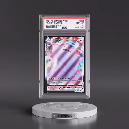 2021 Pokémon Sword & Shield Shining Fates #051 Ditto Vmax - Full Art (PSA 10 GEM MINT)
