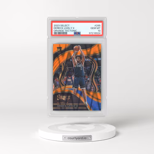 2023 Panini Select #285 Dereck Lively II - Orange Tectonic (PSA 10 GEM MINT)