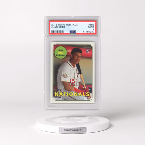 2018 Topps Heritage #502 Juan Soto (PSA 9 MINT)