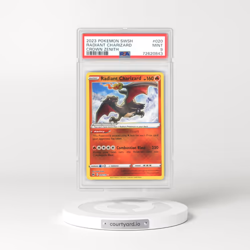 2023 Pokémon Sword and Shield Crown Zenith #020 Radiant Charizard - Holo (PSA 9 MINT)
