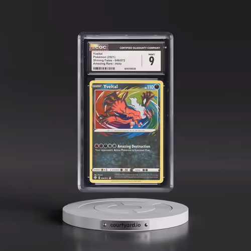 2021 Shining Fates #046/072 Yveltal - Amazing Rare Holo (CGC 9 MINT)