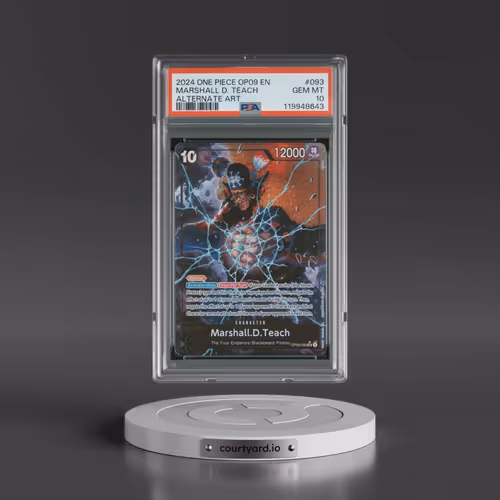 2024 One Piece OP09-Emperors in the New World #093 Marshall D. Teach - Alternate Art (PSA 10 GEM MIN