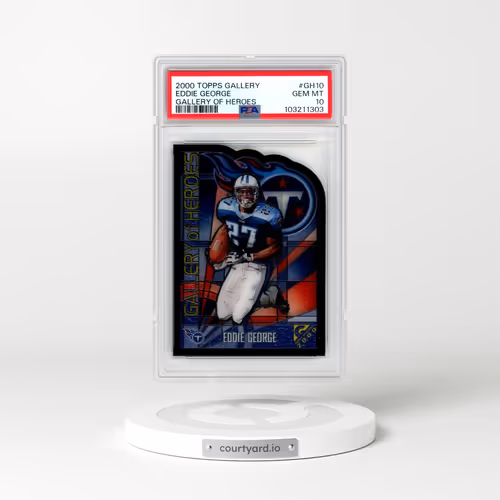 2000 Topps Gallery Gallery of Heroes #GH10 Eddie George (PSA 10 GEM MINT)