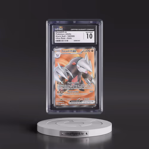 2025 Pokémon Blk EN-Black Bolt #160 Excadrill EX - Holo Ultra Rare (CGC 10 GEM MINT)