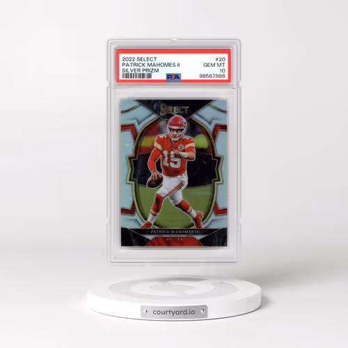 2022 Panini Select #20 Patrick Mahomes II - Silver Prizm (PSA 10 GEM MINT)