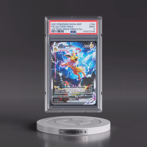 2021 Pokémon Swsh Black Star Promo #184 Jolteon Vmax - Full Art Jolteon Vmax Premium Collection (PSA