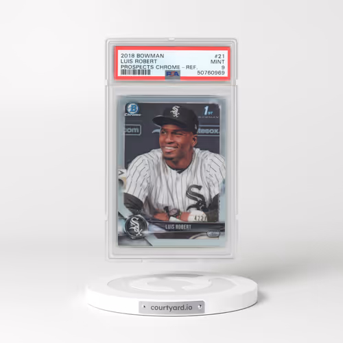 2018 Bowman Prospects Chrome #21 Luis Robert - Refractor (PSA 9 MINT)
