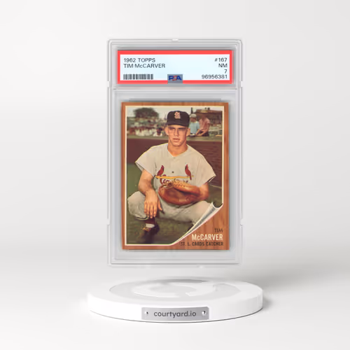 1962 Topps #167 Tim McCarver (PSA 7 NM)
