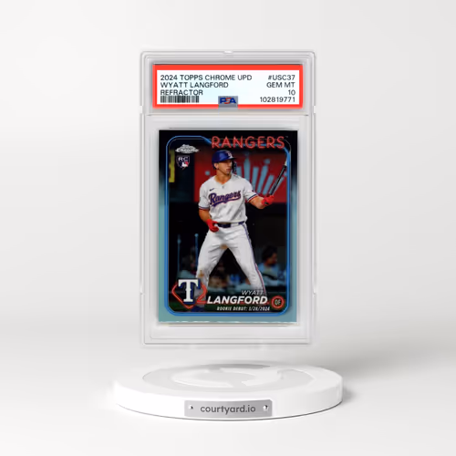 2024 Topps Chrome Update #USC37 Wyatt Langford - Refractor (PSA 10 GEM MINT)