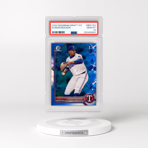 2022 Bowman Draft Chrome Sapphire Edition #BDC164 Kumar Rocker (PSA 10 GEM MINT)