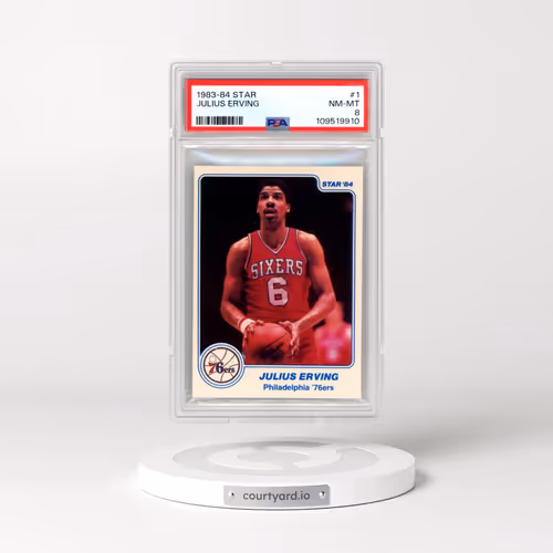 1983-84 Star #1 Julius Erving (PSA 8 NM-MT)