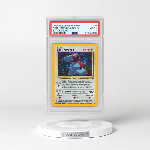 2000 Pokémon Promo Black Star #15 Cool Porygon - Holo (PSA 4 VG-EX)