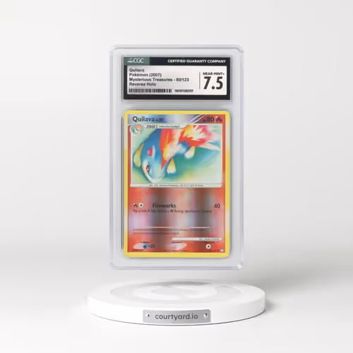 2007 Mysterious Treasures #60/123 Quilava - Reverse Holo (CGC 7.5 NM+)