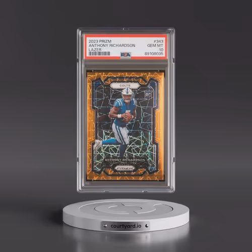 2023 Panini Prizm #343 Anthony Richardson - Lazer Prizm (PSA 10 GEM MINT)