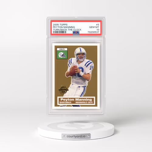 2005 Topps Turn Back the Clock #5 Peyton Manning (PSA 10 GEM MINT)