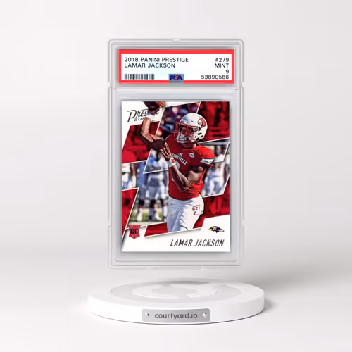 2018 Panini Prestige #279 Lamar Jackson (PSA 9 MINT)