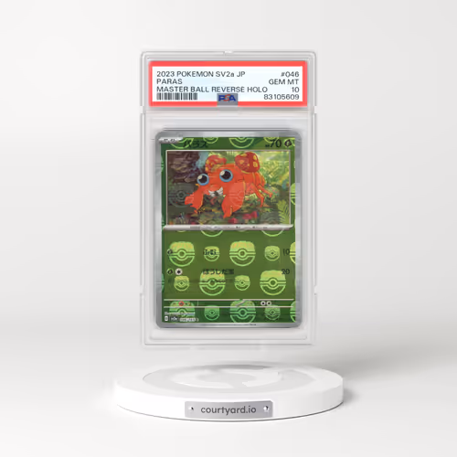 2023 Japanese Pokémon Card 151 #046 Paras - Reverse Holo Master Ball (PSA 10 GEM MINT)