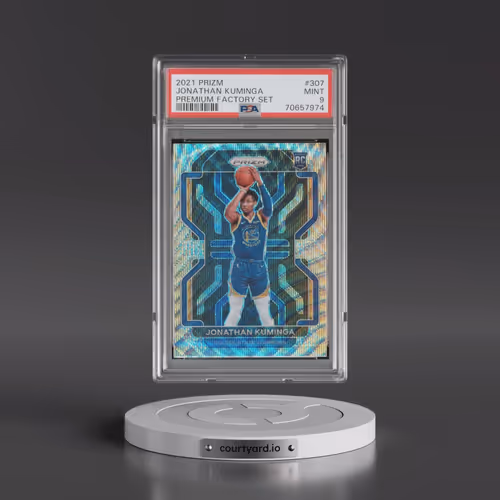 2021 Panini Prizm Factory Set #307 Jonathan Kuminga (PSA 9 MINT)