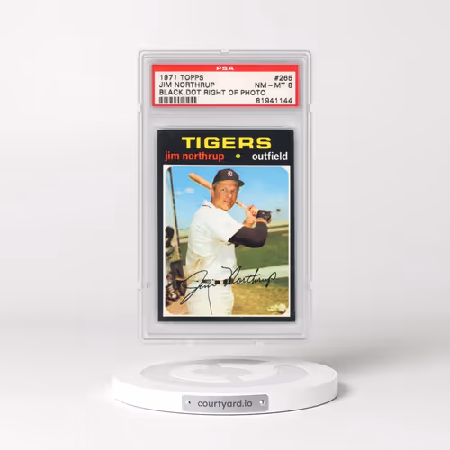 1971 Topps #265 Jim Northrup - No Black Blob Right of Photo (PSA 8 NM-MT)