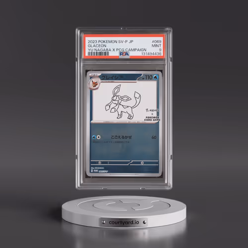 2023 Pokémon SV-P Promo #069 Glaceon - YU Nagaba X Pokemon Card Game Campaign (PSA 9 MINT)