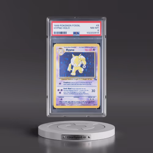 1999 Pokémon Fossil #8 Hypno - Holo (PSA 8 NM-MT)