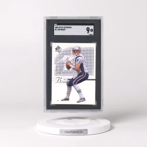 2002 Upper Deck SP Authentic #1 Tom Brady (SGC 9 MINT)