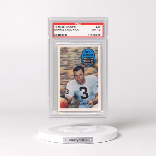 1970 Kellogg's #47 Daryle Lamonica (PSA 9 MINT)