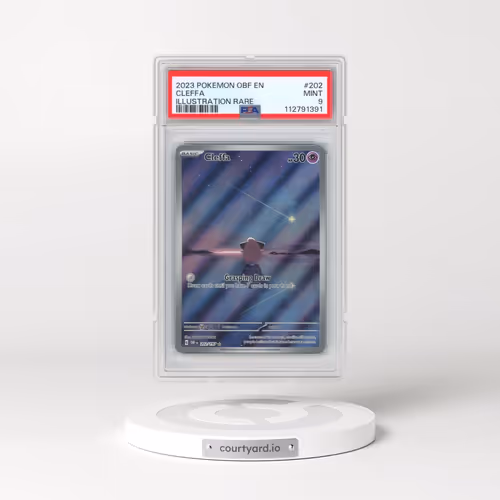 2023 Pokémon Obf EN-Obsidian Flames #202 Cleffa - Illustration Rare (PSA 9 MINT)